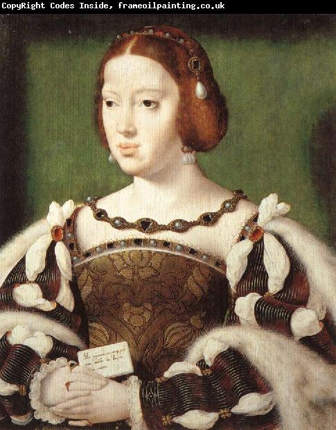 Joos van cleve Portrait of Eleonora, Queen of France